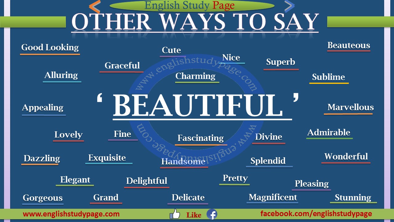 Other Ways To Say BEAUTIFUL - English Study Page
