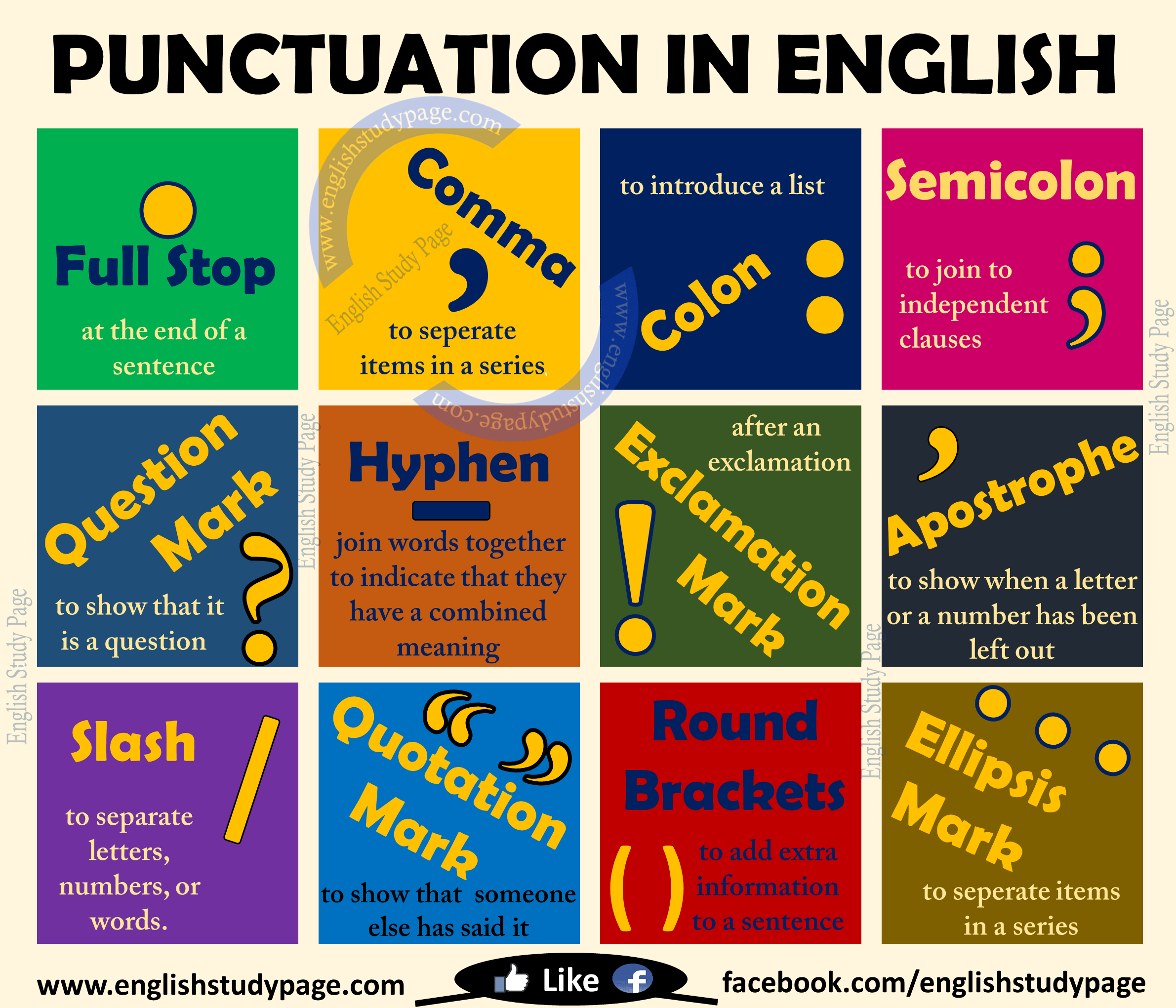 punctuation signs in english