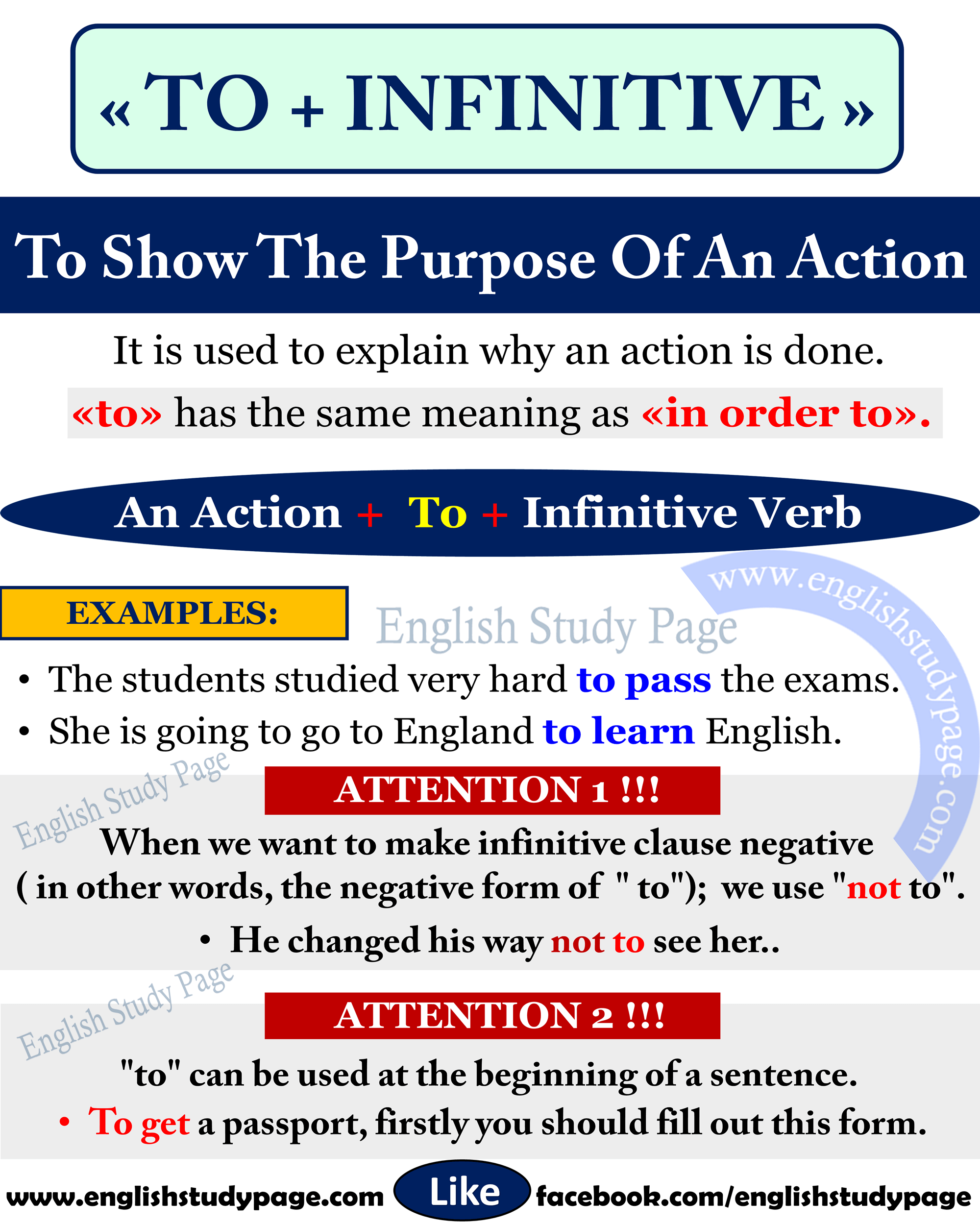 example of infinitive sentences