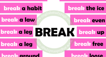 Collocations With BREAK in English