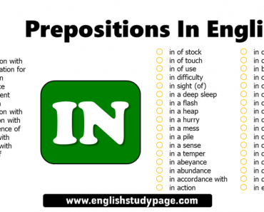 Prepositions in English, Prepositional Phrases TO - English Study Page