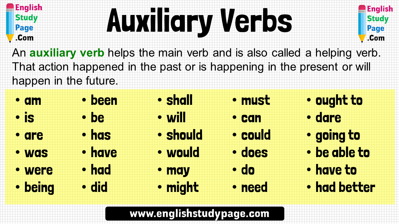 Auxiliary verbs