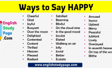 Other Ways to Say for Example Synonyms Antonyms - StudyPK