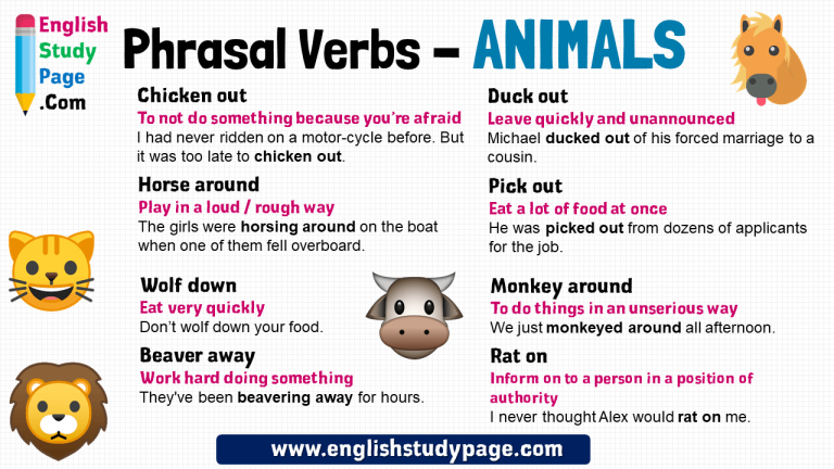 8-phrasal-verbs-with-animals-definition-and-example-sentences