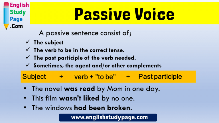 Impersonal Passive Voice Sentences Examples