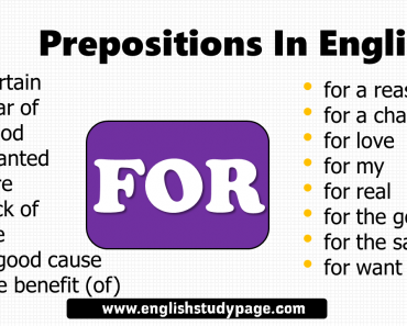 85 Prepositional Phrase IN - English Study Page