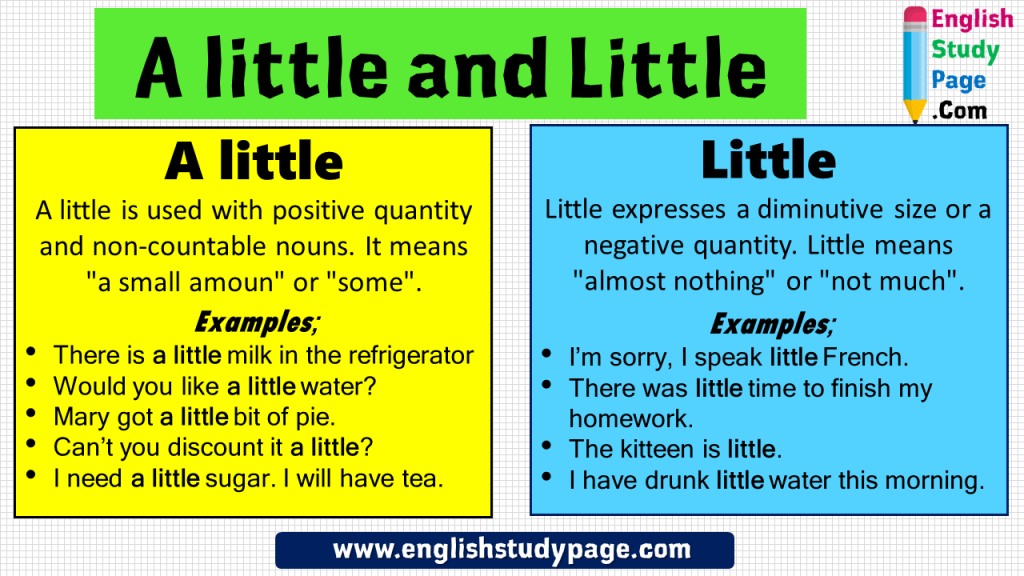 a little vs little