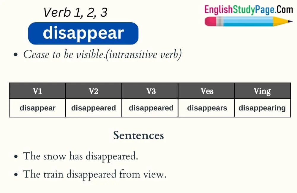 disappear-verb-1-2-3-past-and-past-participle-form-tense-of-disappear