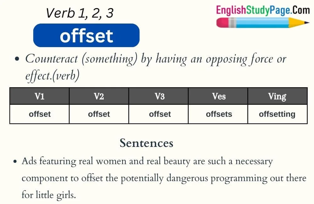 Offset Verb Past Tense